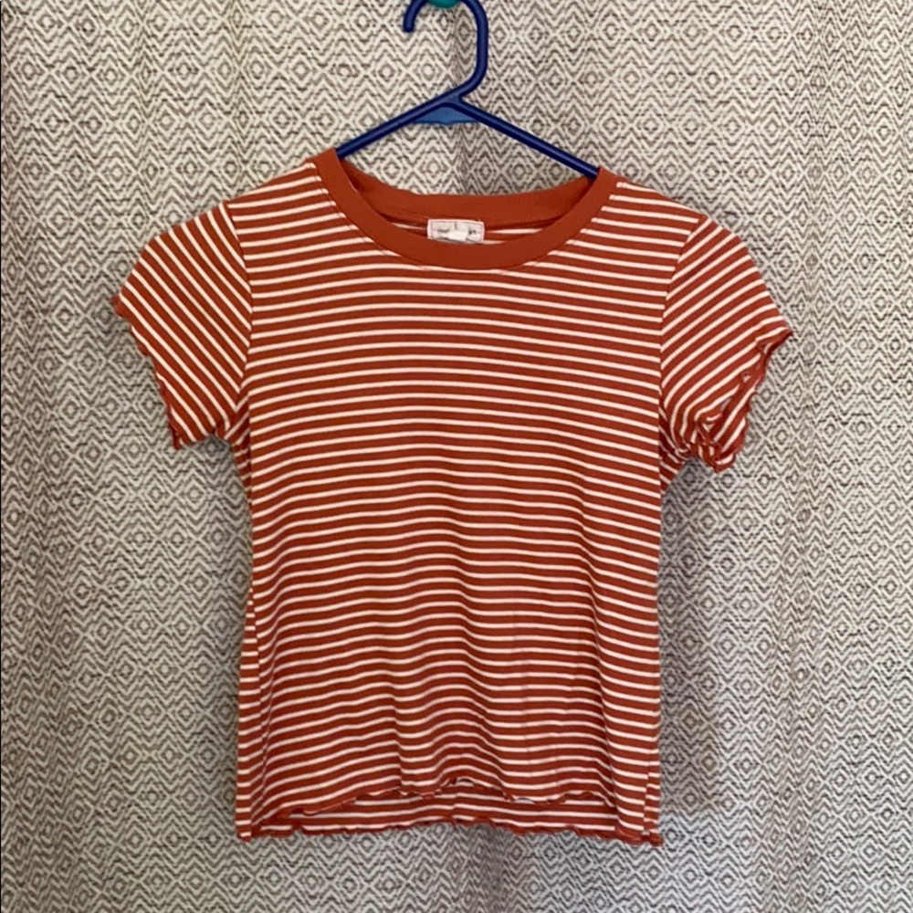 Striped crop top